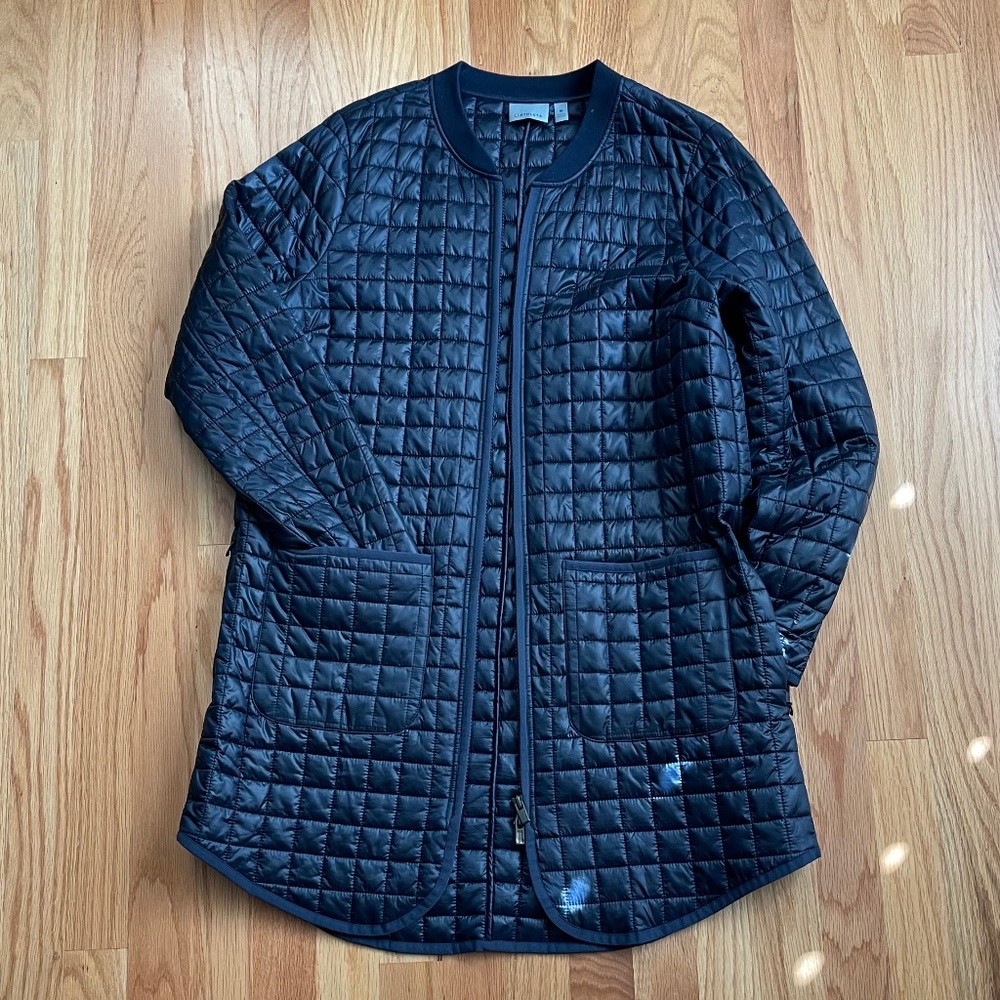 Athleta Recycled Grandview Primaloft Jacket Blue MEDIUM